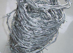 Galvanized barbed wire rope