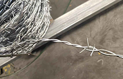 Galvanized barbed wire rope