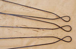No. 8 thread: foot tie/processing tie